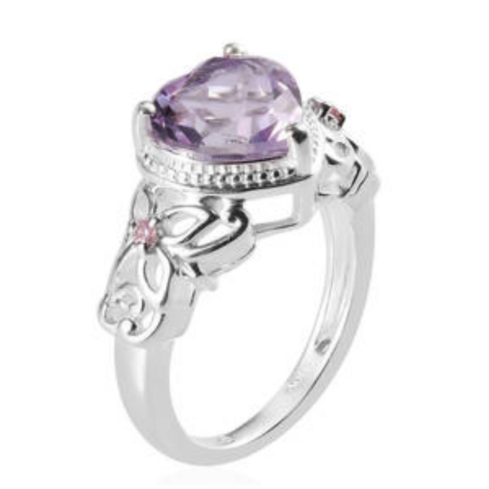 AMETHYST STERLING SILVER RING - Picture 3 of 6